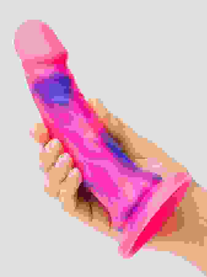 Lifelike Lover Luxe Realistic Multicoloured Silicone Dildo 7 Inch, Pink, hi-res